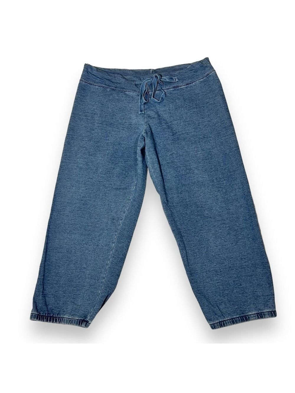 Fabletics Women’s Cropped Jogger Blue Denim Size Small
